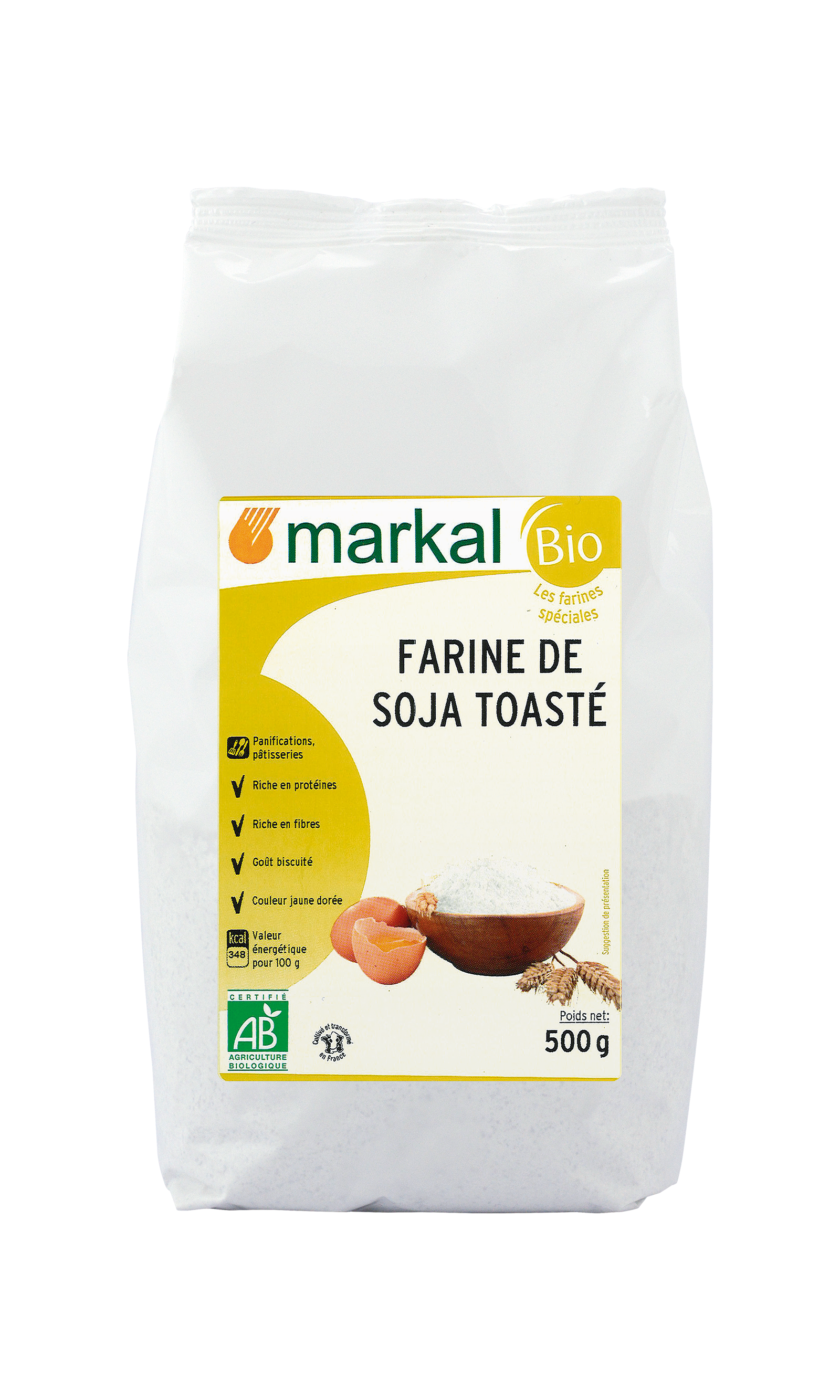 Markal Farine de soja toastée bio 500g